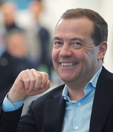 Премьер-министр РФ Д. Медведев принял участие в выездном совещании "Национальные проекты – этап “реализация”