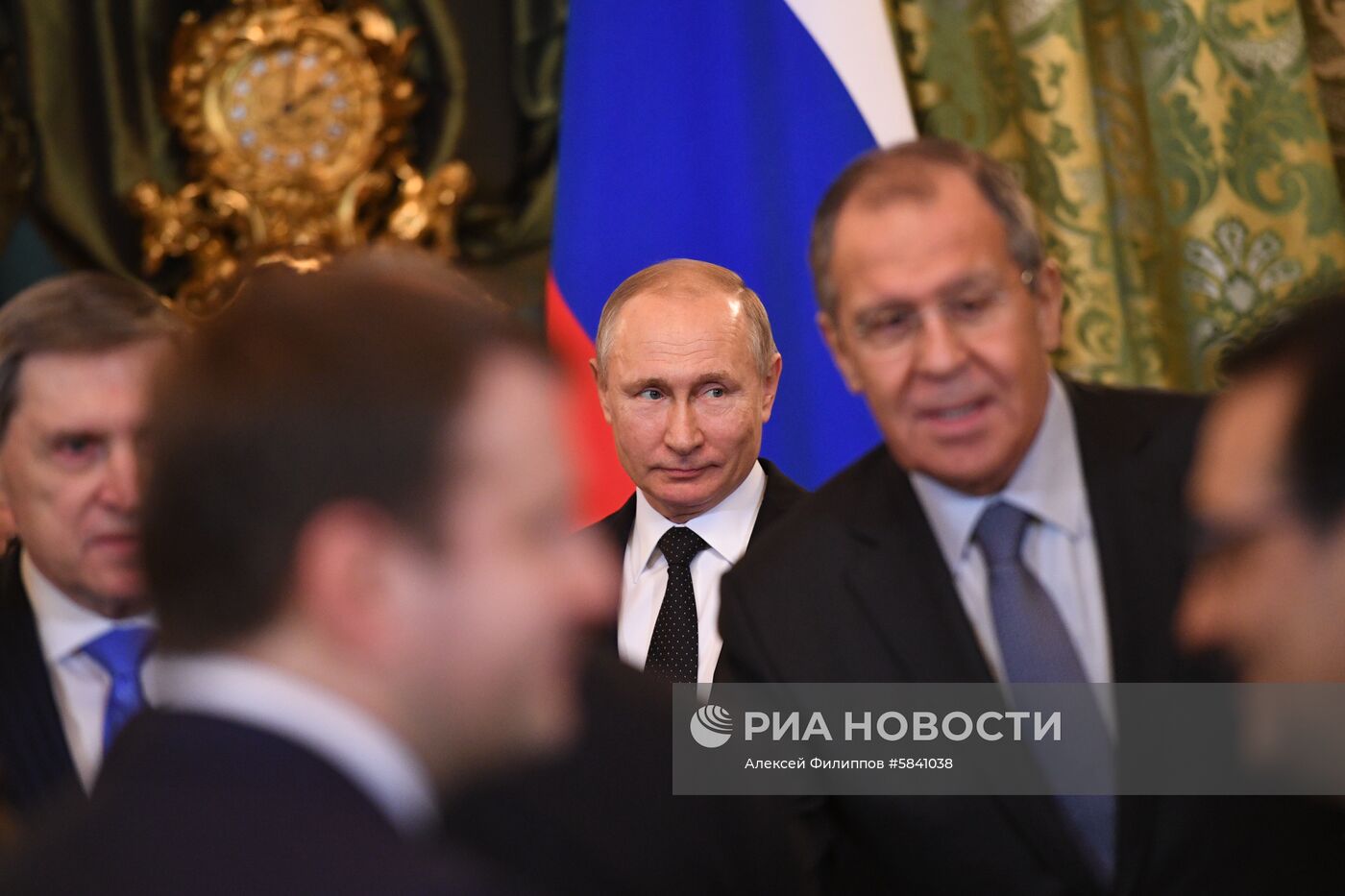 Президент РФ В. Путин встретился с президентом Турции Р. Т. Эрдоганом