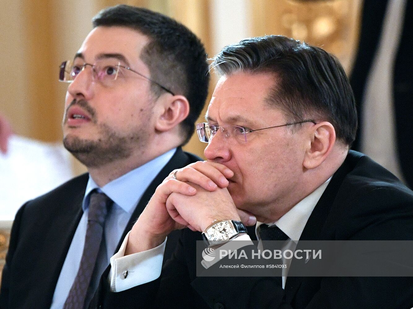 Президент РФ В. Путин встретился с президентом Турции Р. Т. Эрдоганом