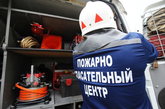 Работа пожарно - спасательного центра в Тамбове