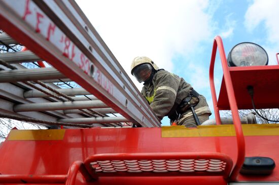 Работа пожарно - спасательного центра в Тамбове