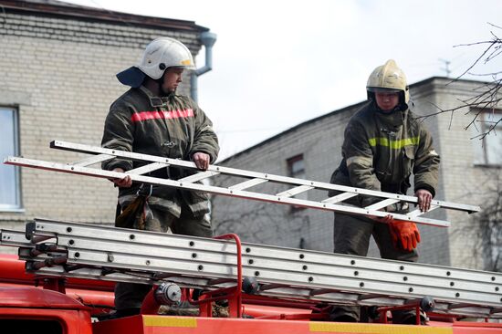 Работа пожарно - спасательного центра в Тамбове