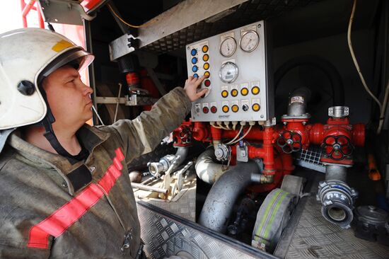 Работа пожарно - спасательного центра в Тамбове