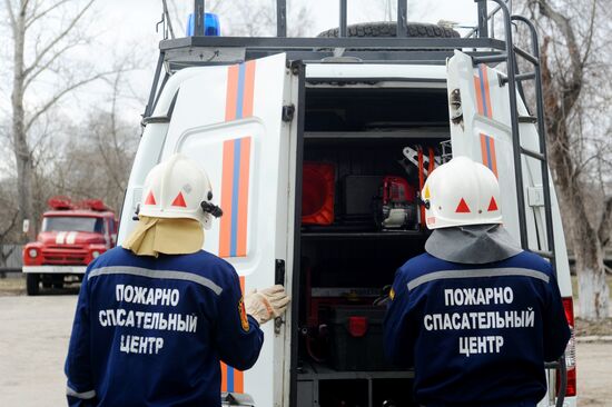 Работа пожарно - спасательного центра в Тамбове