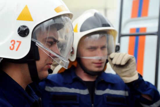 Работа пожарно - спасательного центра в Тамбове