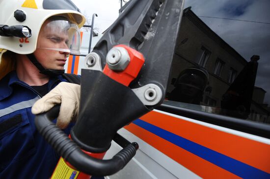 Работа пожарно - спасательного центра в Тамбове