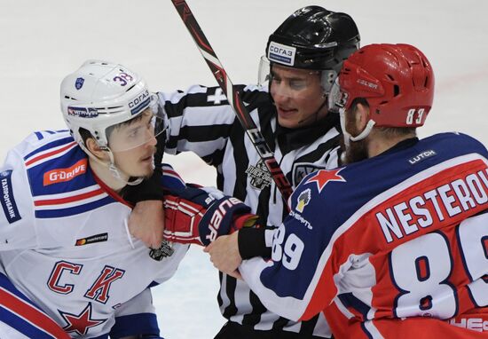 Хоккей. КХЛ. Матч ЦСКА – СКА