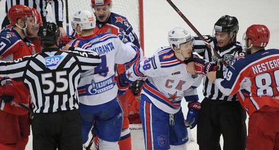 Хоккей. КХЛ. Матч ЦСКА – СКА