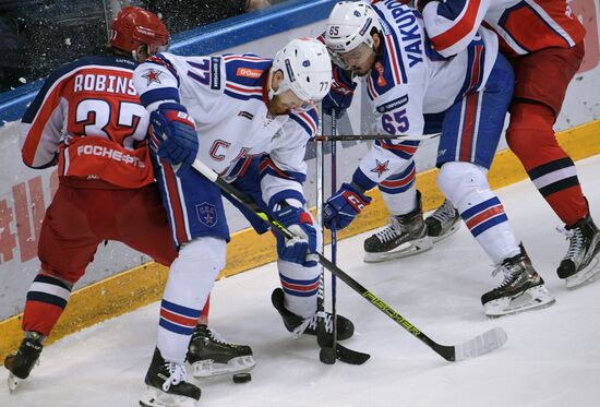 Хоккей. КХЛ. Матч ЦСКА – СКА