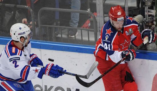 Хоккей. КХЛ. Матч ЦСКА – СКА