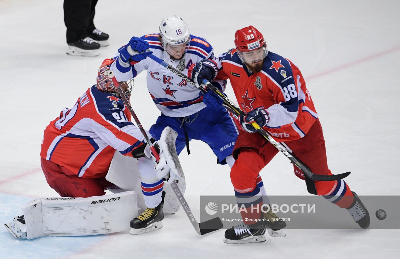 Хоккей. КХЛ. Матч ЦСКА – СКА