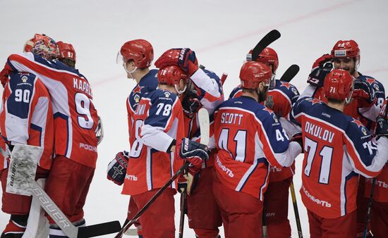 Хоккей. КХЛ. Матч ЦСКА – СКА