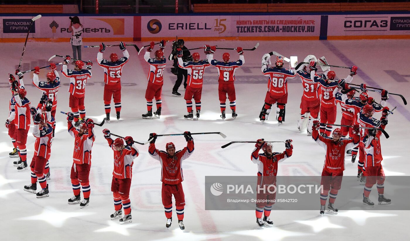 Хоккей. КХЛ. Матч ЦСКА – СКА