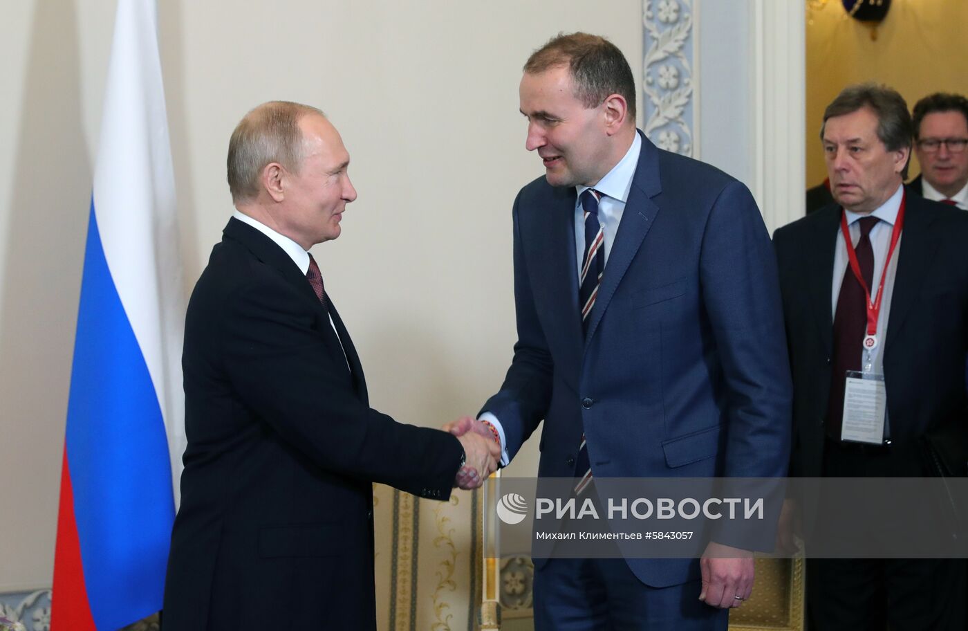 Рабочая поездка президента РФ В. Путина в Санкт-Петербург. День второй