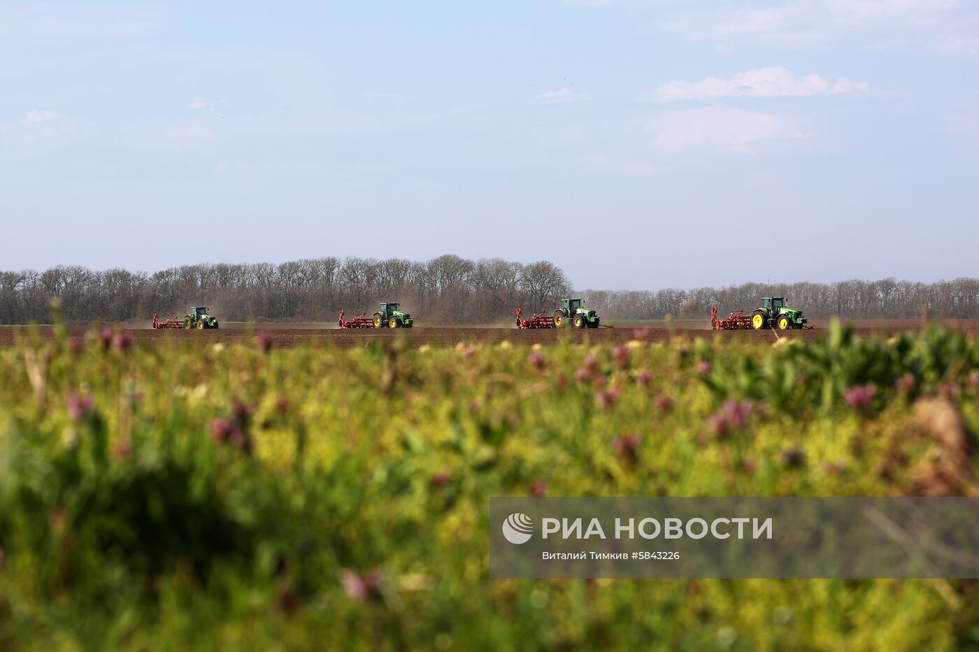 Весенняя посевная в Краснодарском крае