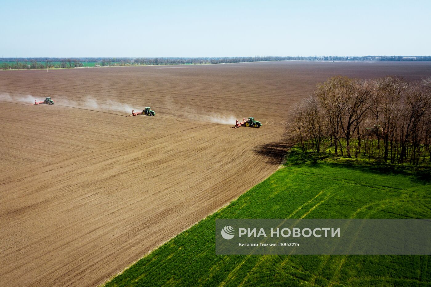 Весенняя посевная в Краснодарском крае