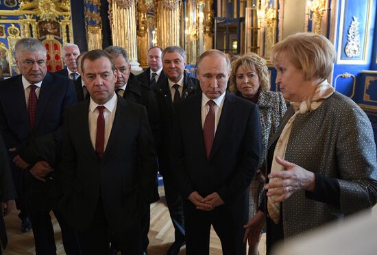 Рабочая поездка президента РФ В. Путина в Санкт-Петербург. День второй