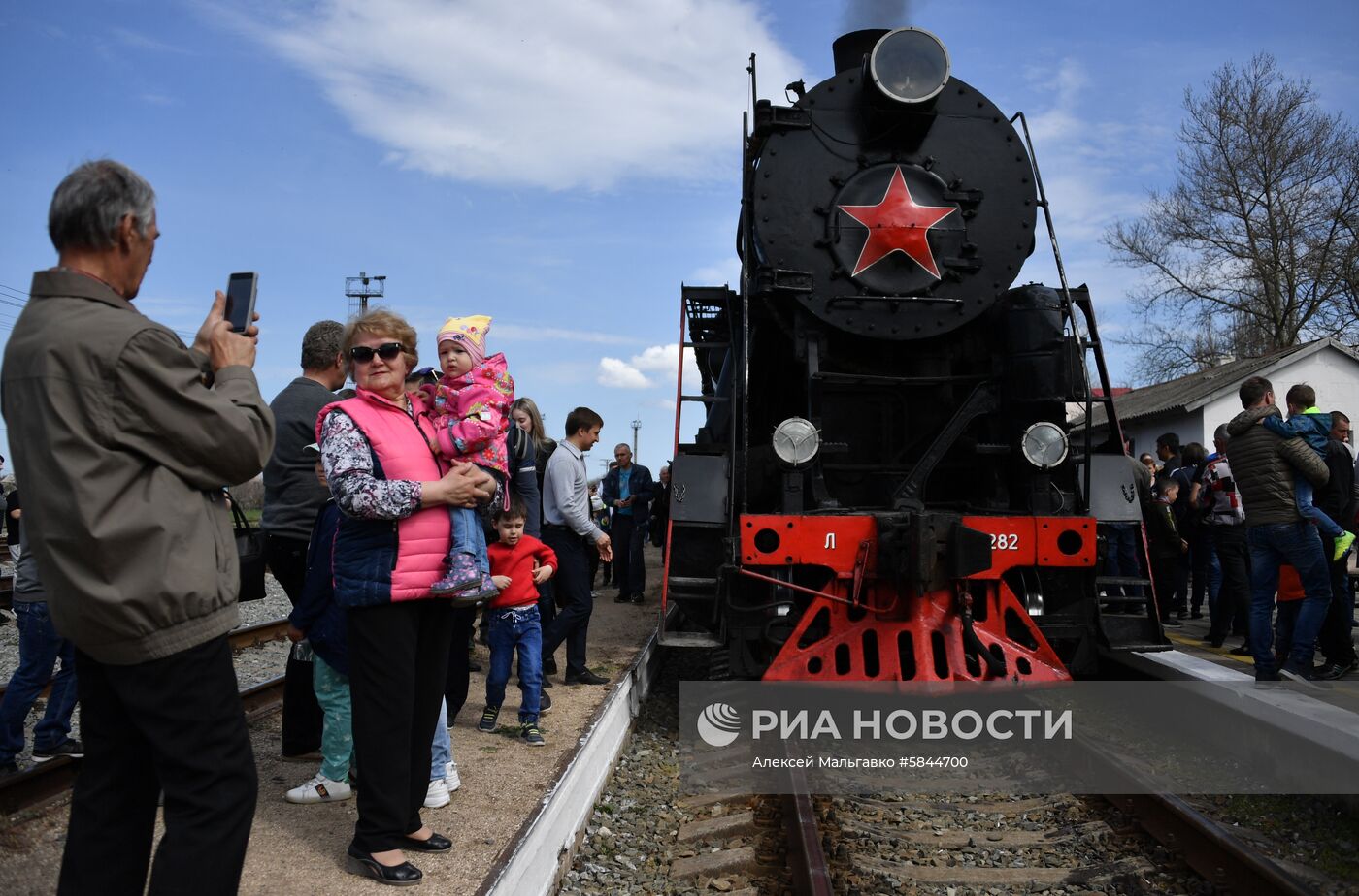 Прибытие "Поезда Победы" в Керчь