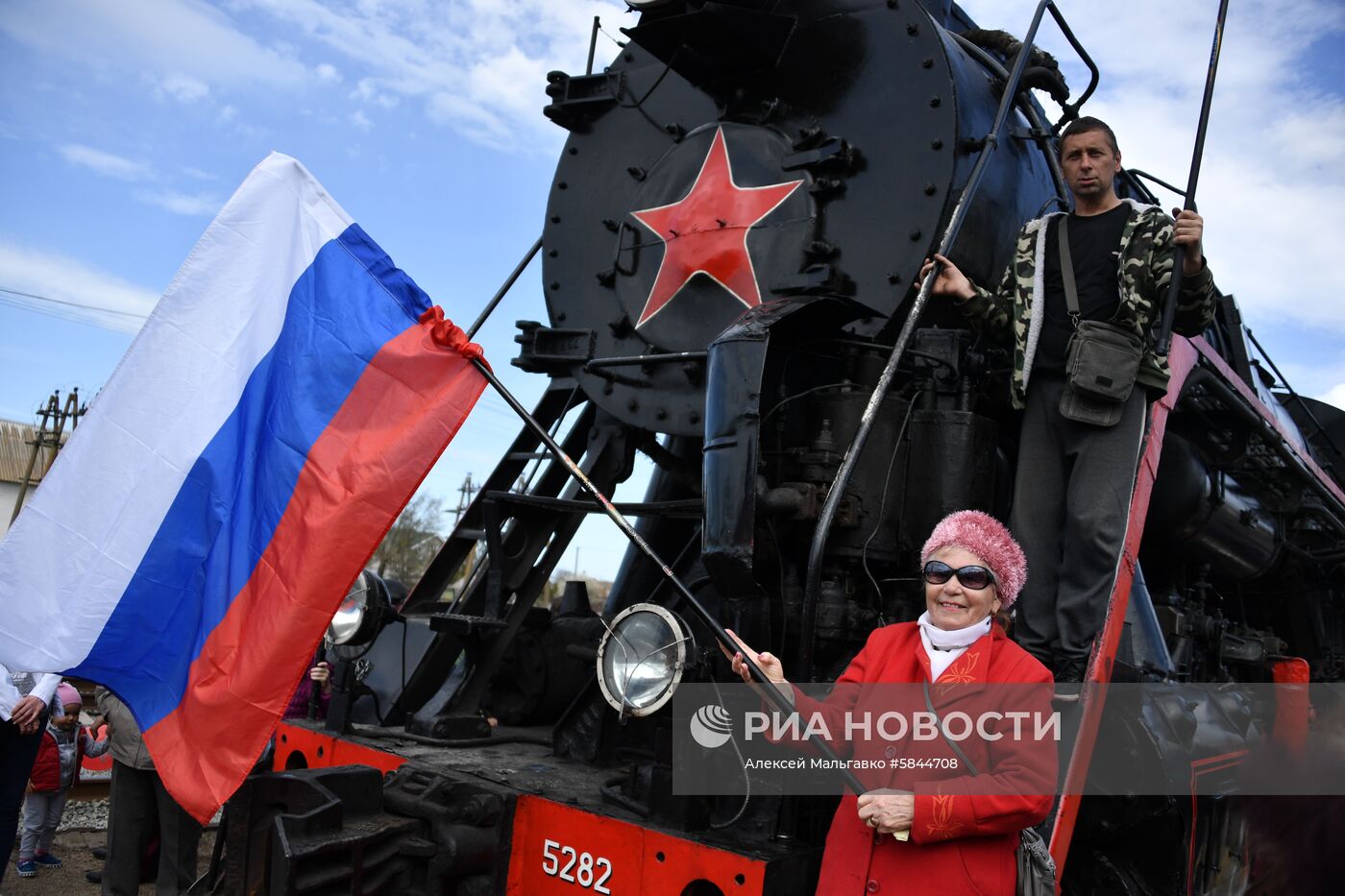 Прибытие "Поезда Победы" в Керчь