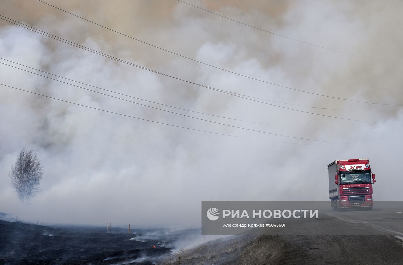 Полевые пожары в Кемеровской области