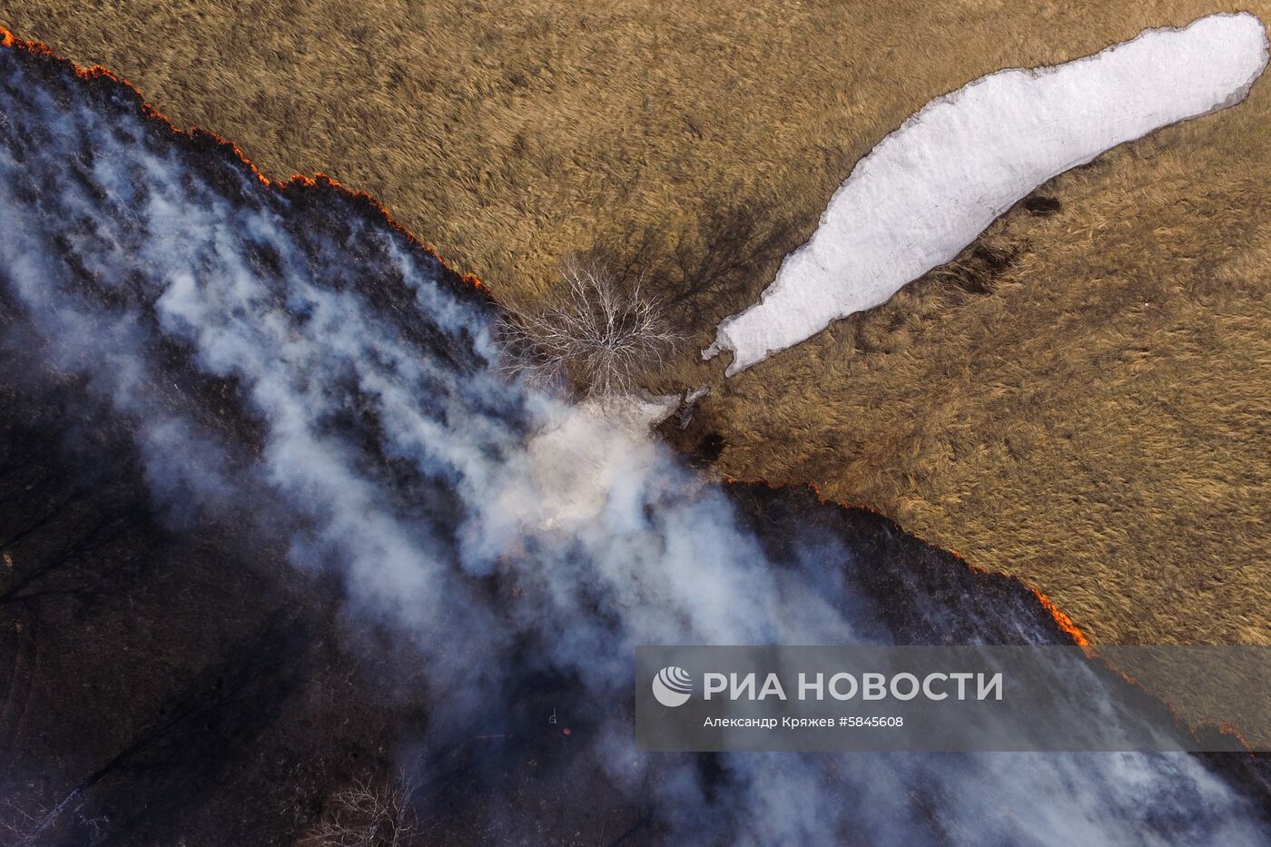 Полевые пожары в Кемеровской области