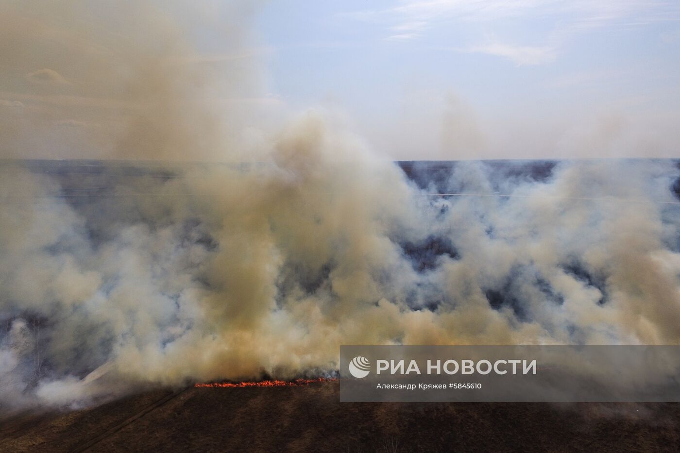 Полевые пожары в Кемеровской области