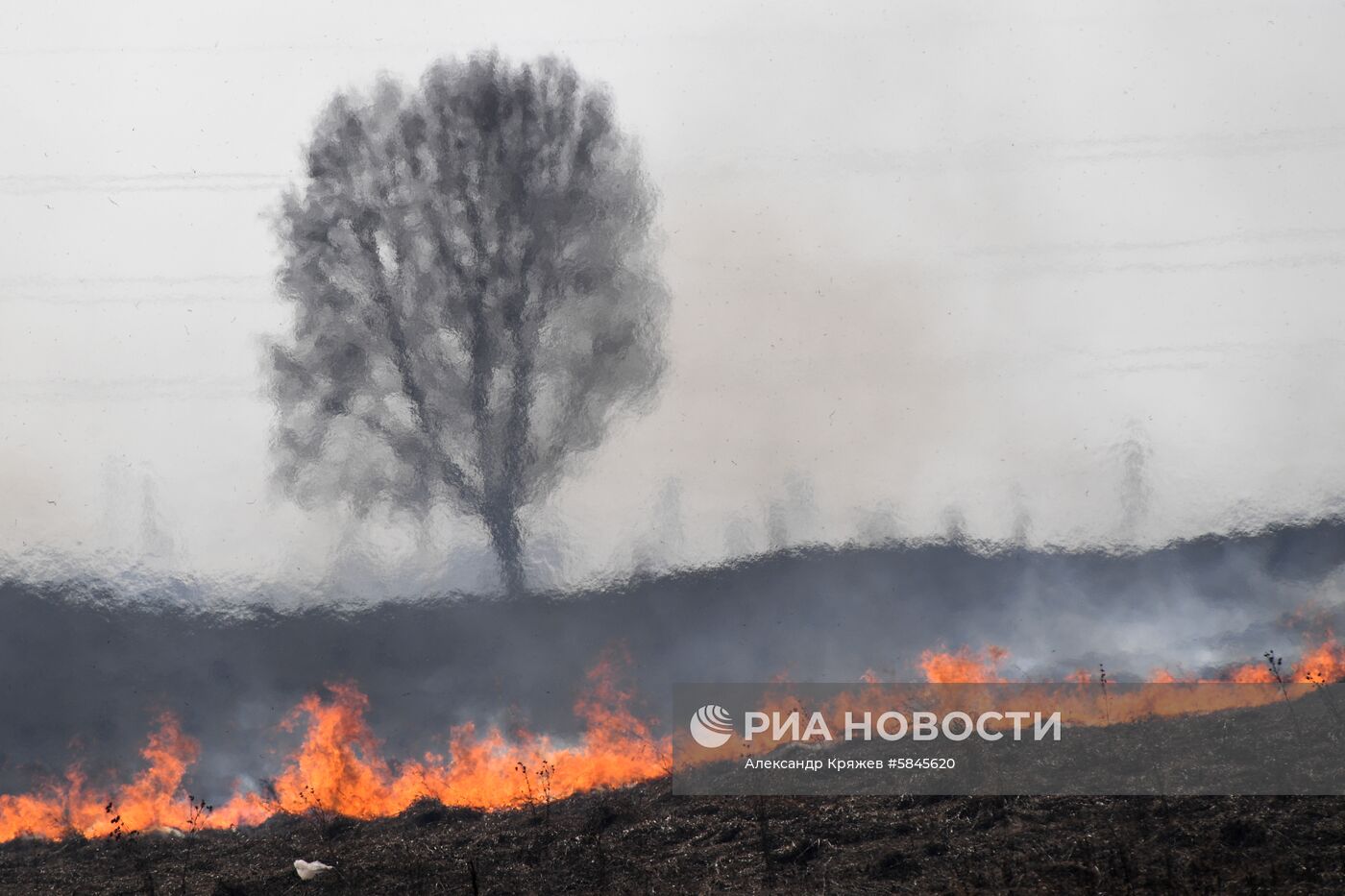 Полевые пожары в Кемеровской области