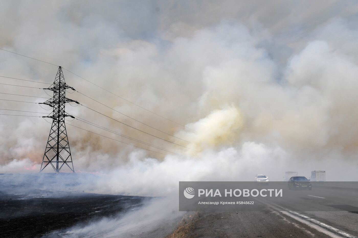 Полевые пожары в Кемеровской области