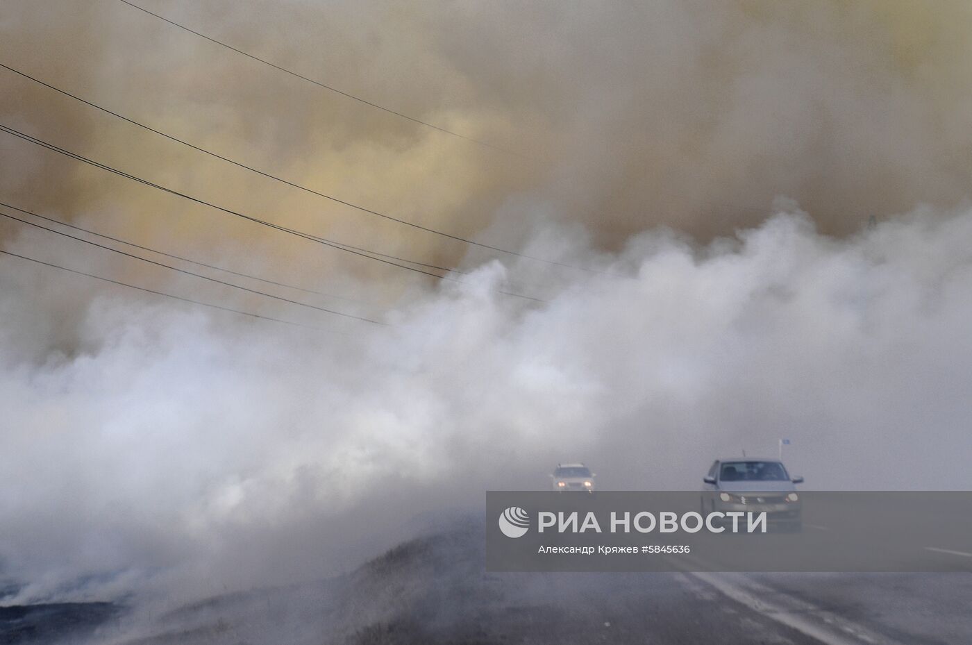 Полевые пожары в Кемеровской области