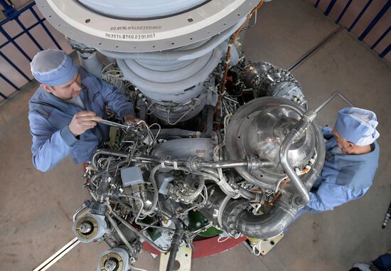 Президент РФ В. Путин посетил НПО "Энергомаш"