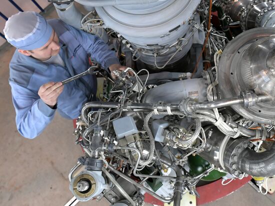 Президент РФ В. Путин посетил НПО "Энергомаш"