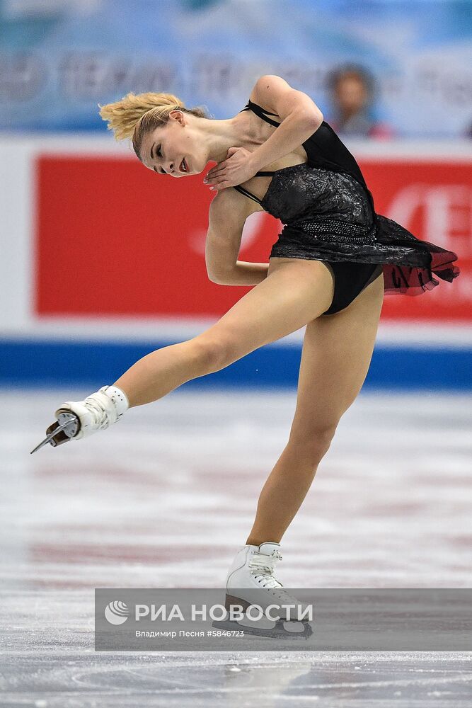 Фигурное катание. Командный чемпионат мира. Женщины. Произвольная программа