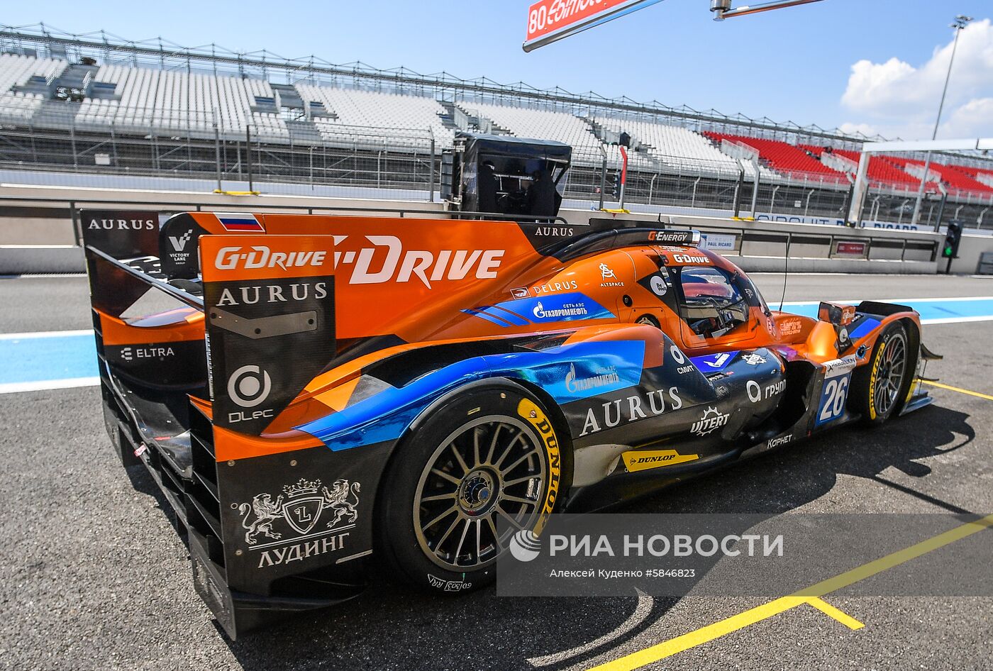 Российская команда G-Drive Racing на прототипе Aurus 01 впервые в истории выиграла квалификацию в гонке "4 часа Ле-Кастелле"