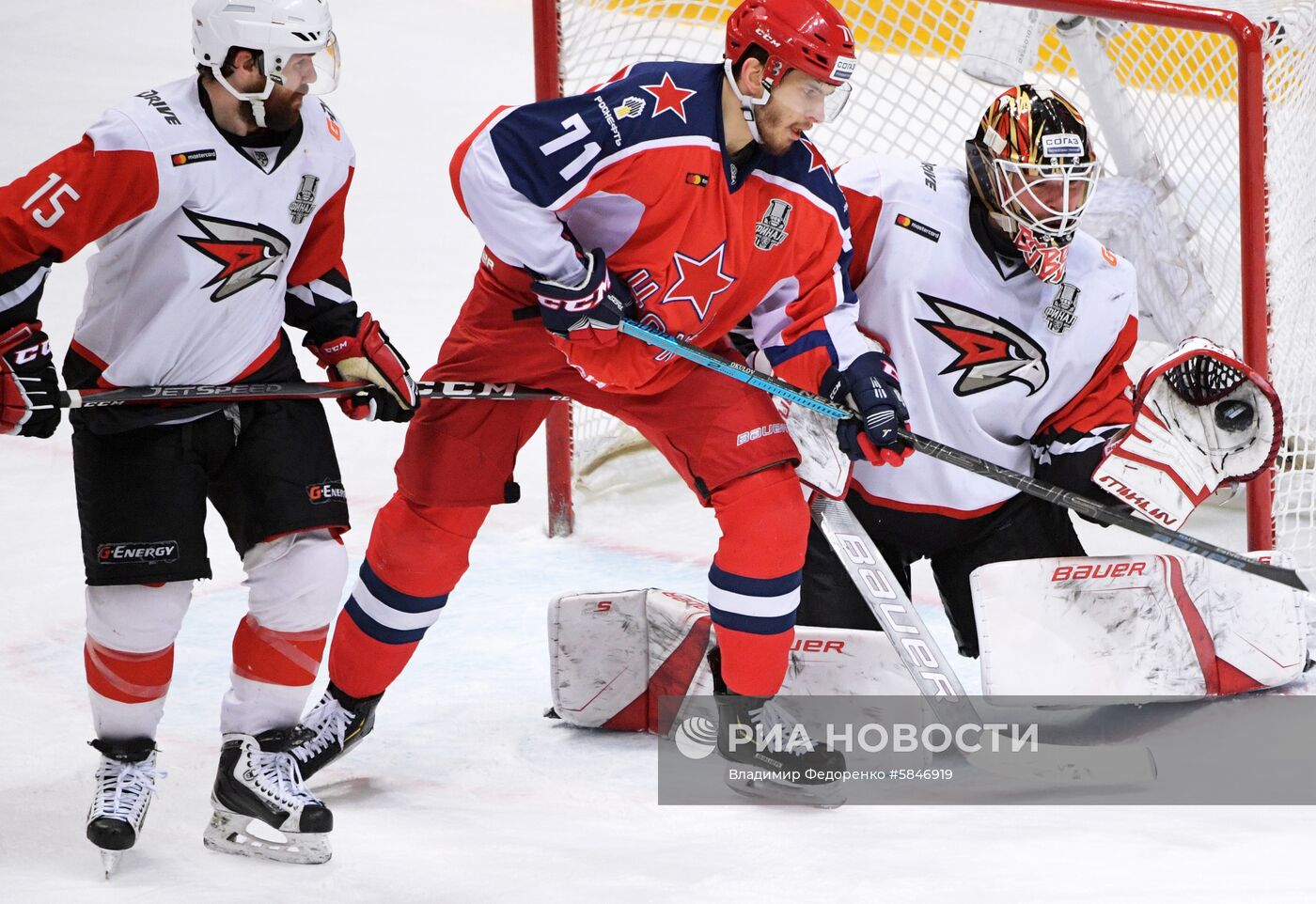Хоккей. КХЛ. Матч ЦСКА - "Авангард"