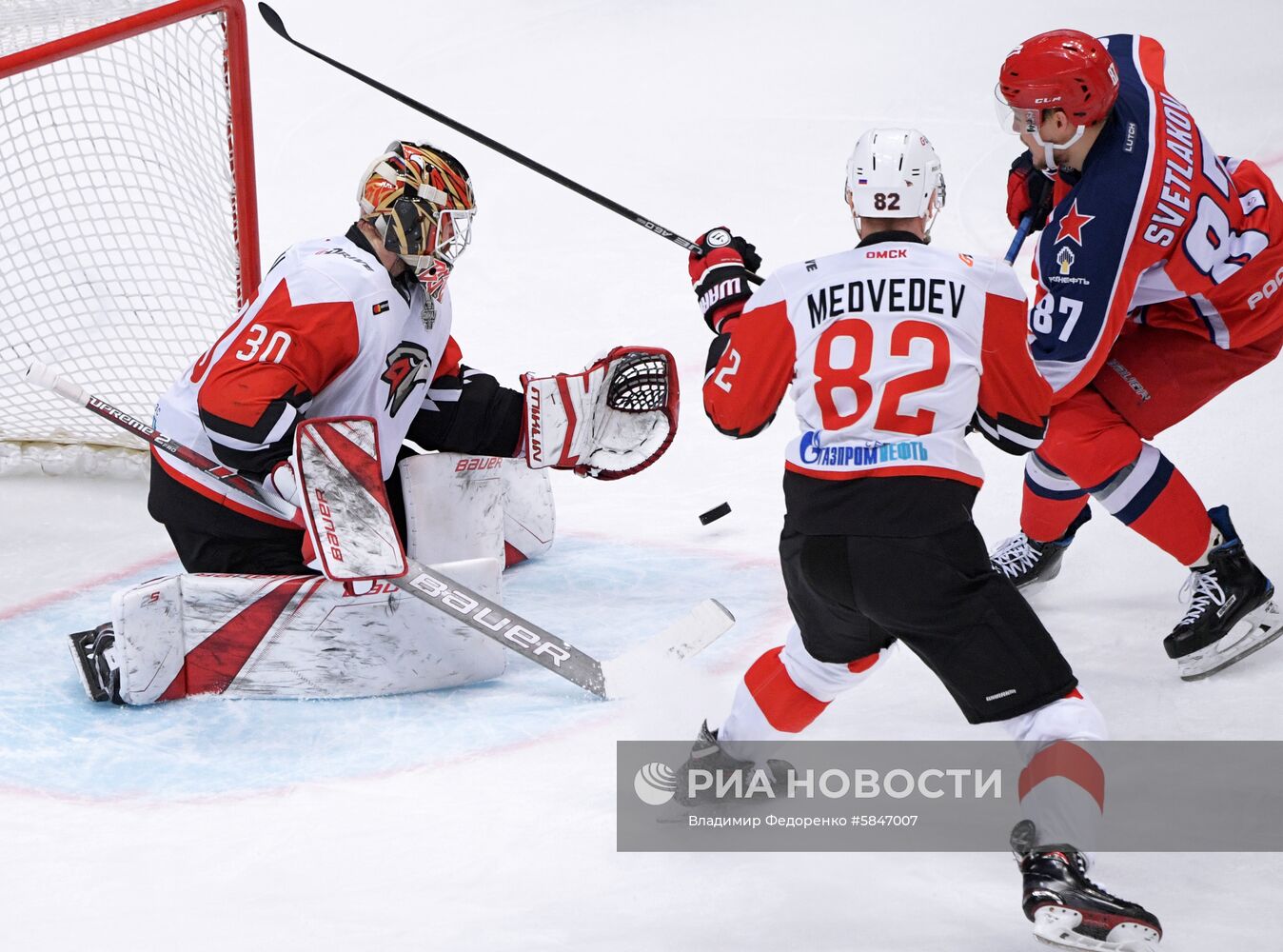 Хоккей. КХЛ. Матч ЦСКА - "Авангард"