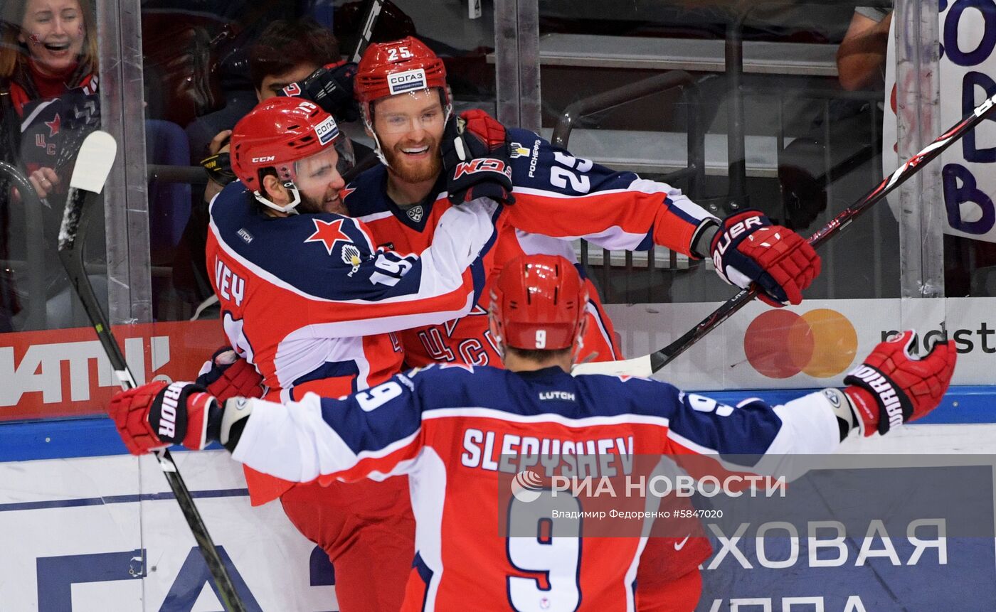 Хоккей. КХЛ. Матч ЦСКА - "Авангард"