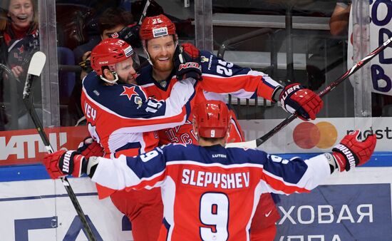 Хоккей. КХЛ. Матч ЦСКА - "Авангард"