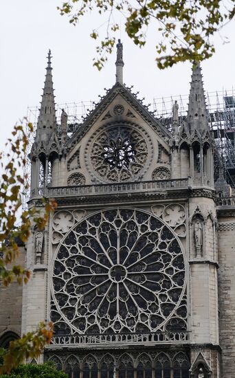 Последствия пожара в соборе Парижской Богоматери