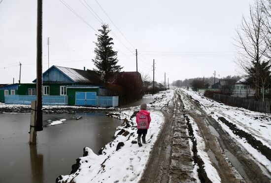 Деревня Аполлоновка в Омской области