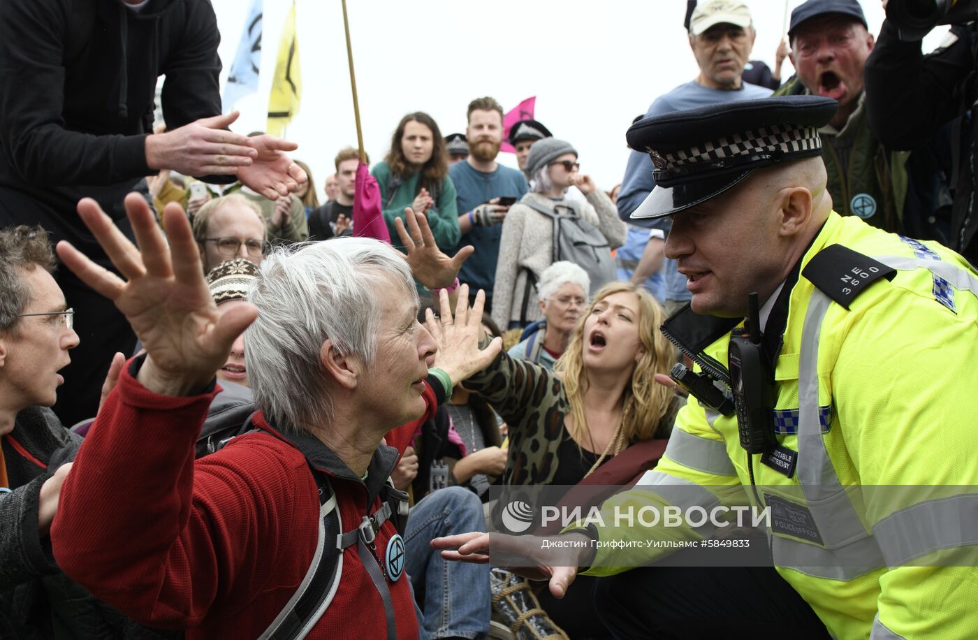 Акция в Лондоне против загрязнения окружающей среды
