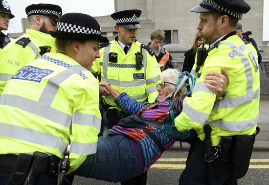 Акция в Лондоне против загрязнения окружающей среды