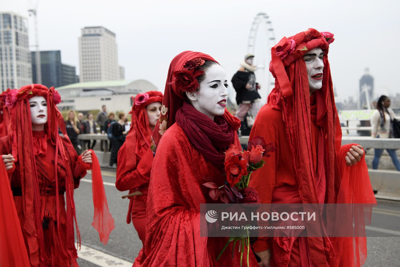 Акция в Лондоне против загрязнения окружающей среды