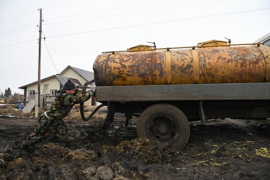 Деревня Аполлоновка в Омской области