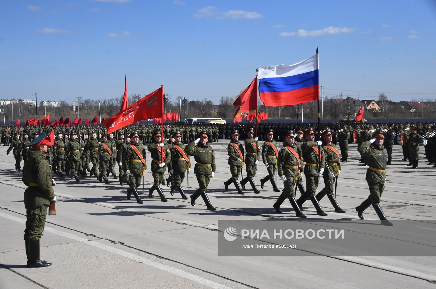 Репетиция парада Победы в Алабино 