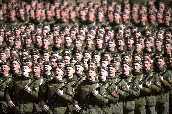 Репетиция парада Победы в Алабино 