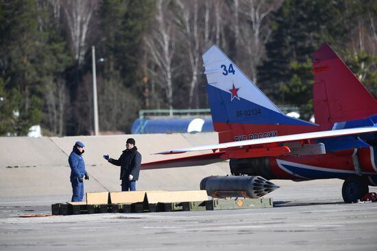 Репетиция воздушной части парада Победы