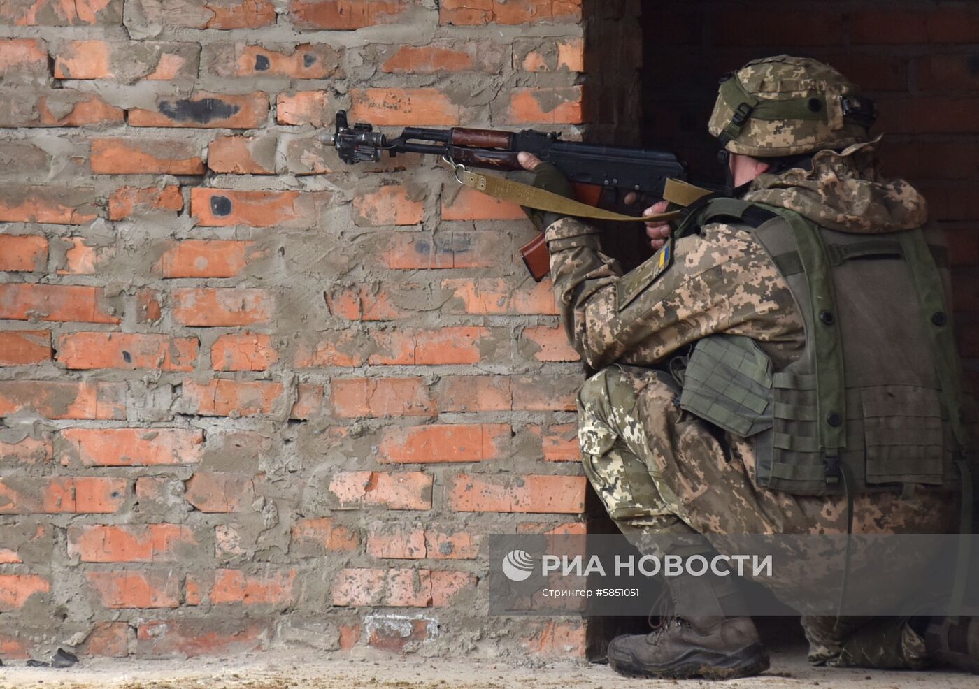 Военные учения на полигоне Яворовский во Львовской области