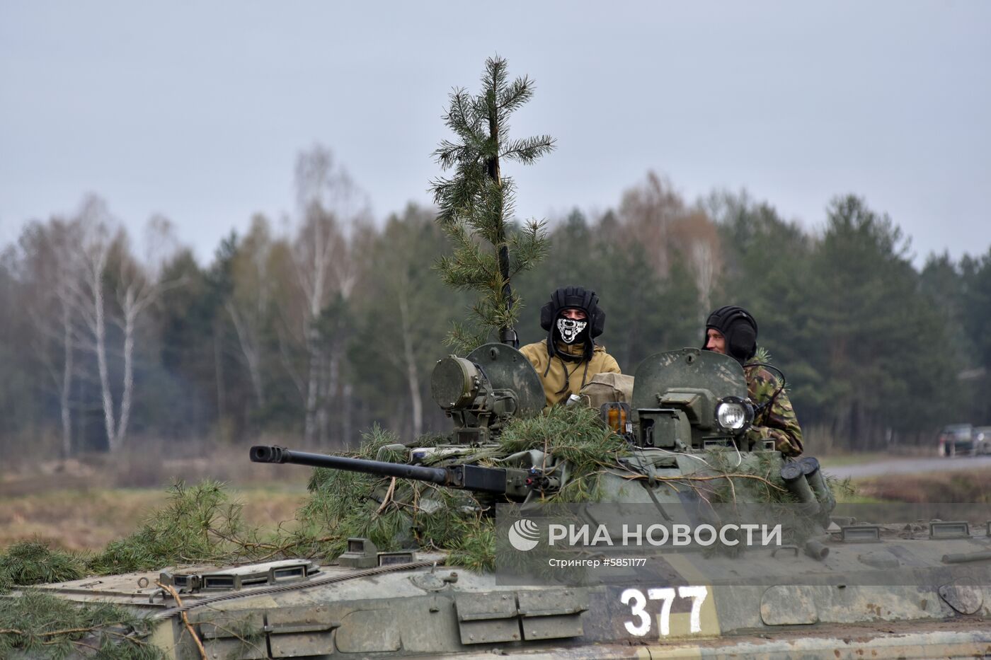 Военные учения на полигоне Яворовский во Львовской области