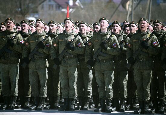 Репетиция парада Победы в Алабино 