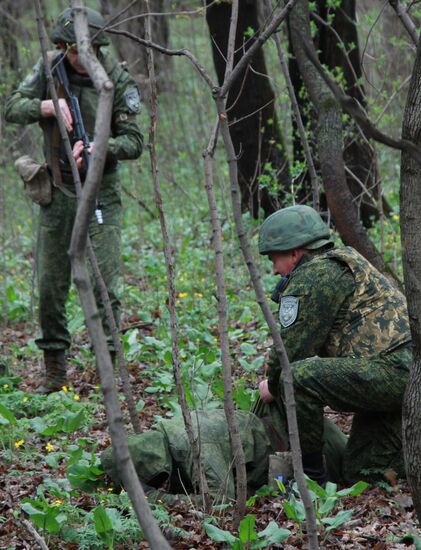 Учения ГСИН ДНР в Донецкой области